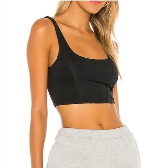 Free People NWT Be Cool Bralette Black Brami Sz Small - Picture 1 of 7